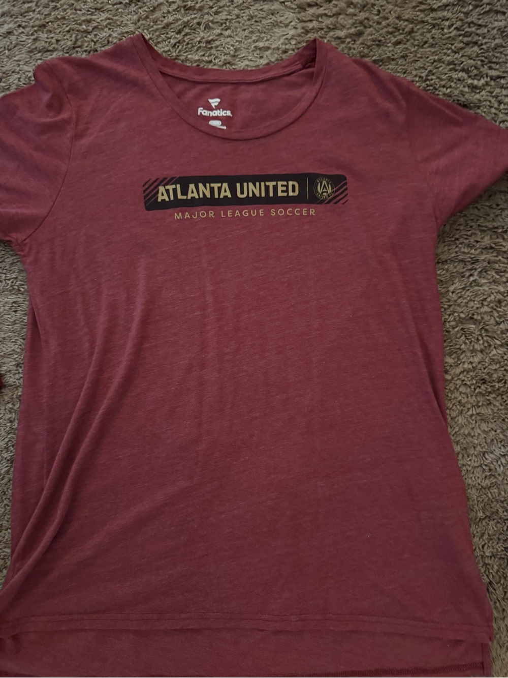 2 Fanatics Atlanta United Maroon Short Sleeve Crew Tee Bundle ***READ